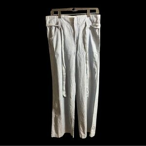 Gap Women’s Blue Wide Leg Linen Pants